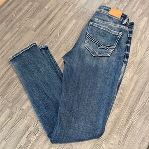 BKE Women's Classic Blue Straight Leg Jeans